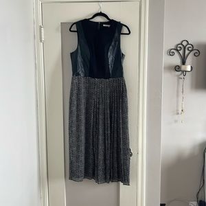 Rachel Roy - polka dot and pleather dress. Size 10.
